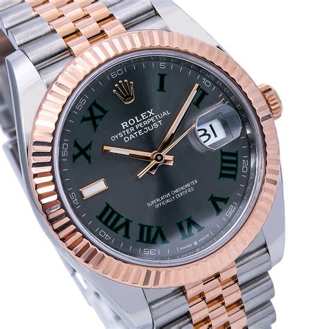 rolex datejust 41 wimbledon dial jubilee rose gold|rolex datejust wimbledon 2022 41mm.